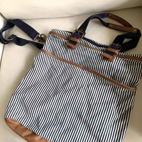 Blue Stripe Messenger Bag - Picture 3 of 5